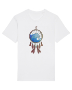 Dolphin Dreamcatcher. Prinzător de vise cu delfini și valuri și pene Tricou mânecă scurtă Unisex Rocker