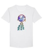 Pentru iubitorii de delfini. Dream Catcher dreamcatcher. Prinzător de vise Tricou mânecă scurtă guler larg Bărbat Skater