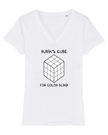 Rubik's cube for color blind White