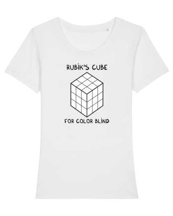 Rubik's cube for color blind White