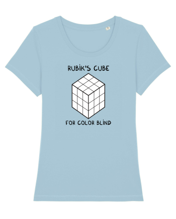 Rubik's cube for color blind Sky Blue