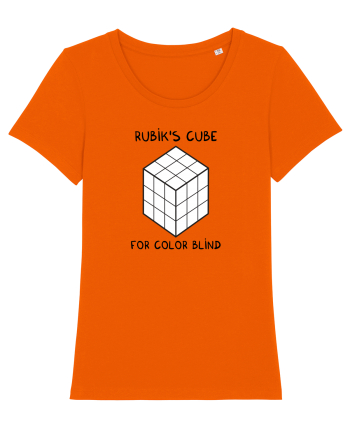 Rubik's cube for color blind Bright Orange