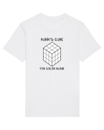 Rubik's cube for color blind Tricou mânecă scurtă Unisex Rocker
