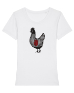 The prisoner Tricou mânecă scurtă guler larg fitted Damă Expresser