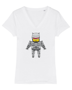 roboCAT Tricou mânecă scurtă guler V Damă Evoker