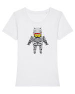 roboCAT Tricou mânecă scurtă guler larg fitted Damă Expresser