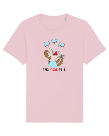 Trei mese pe zi Cotton Pink