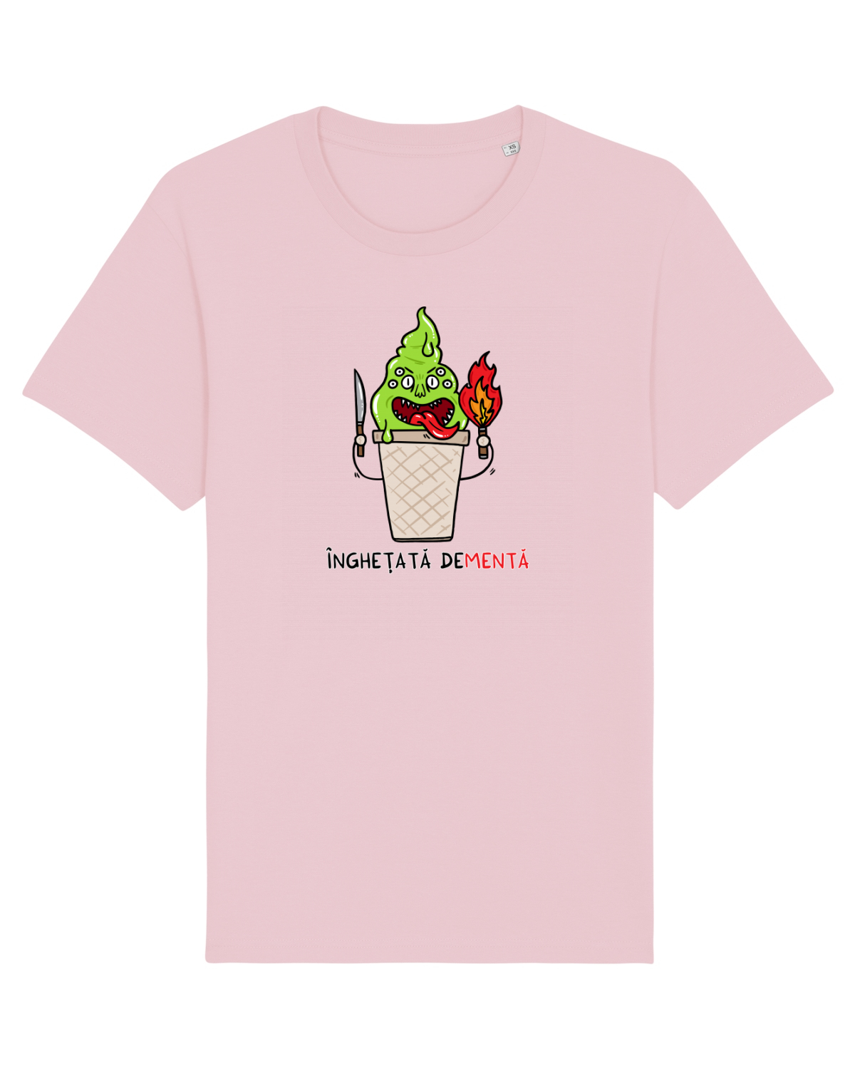 Tricou mânecă scurtă Unisex Rocker Cotton Pink