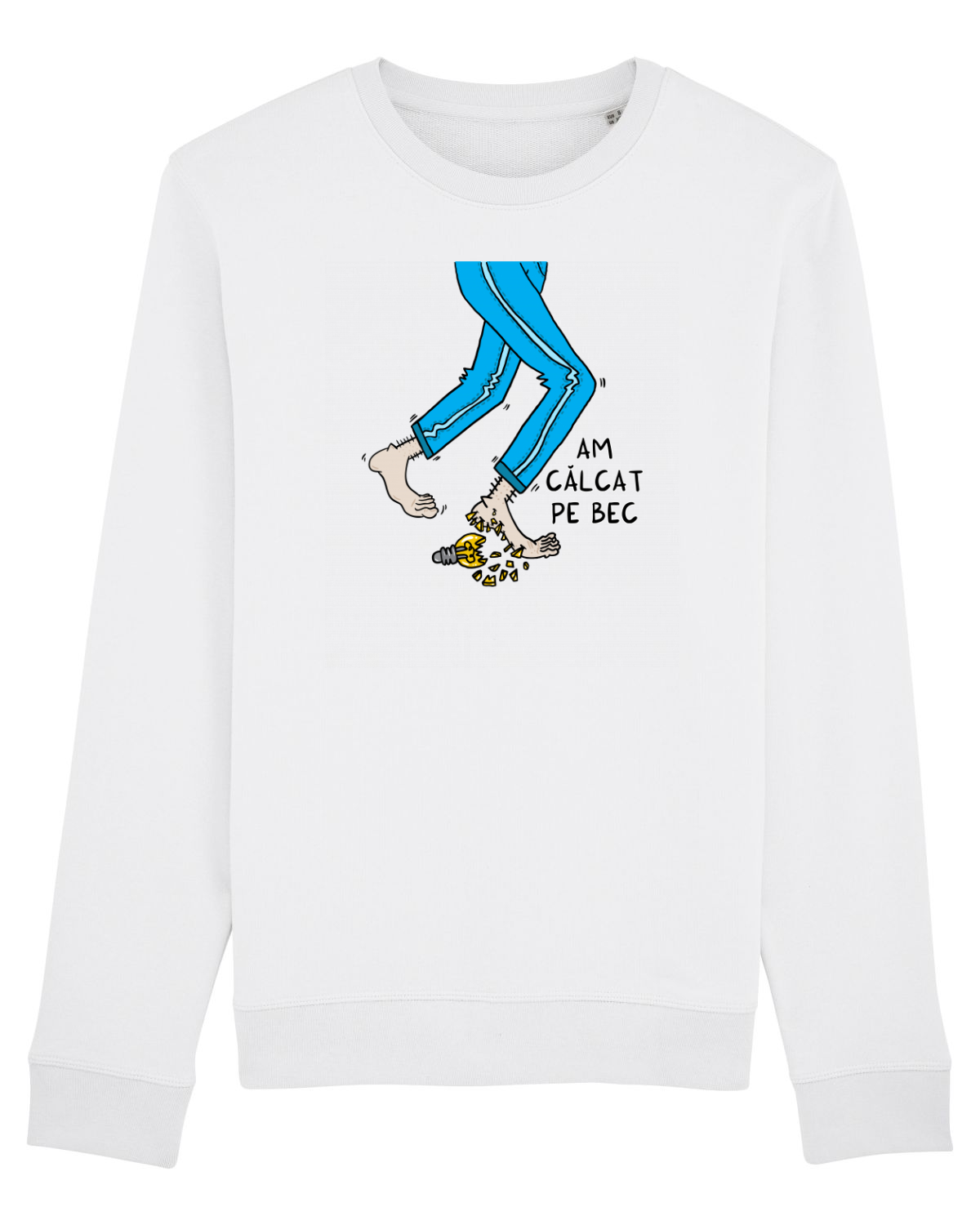 Bluză mânecă lungă Unisex Rise White