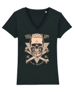 You Fucked Up in my Opinion Tricou mânecă scurtă guler V Damă Evoker