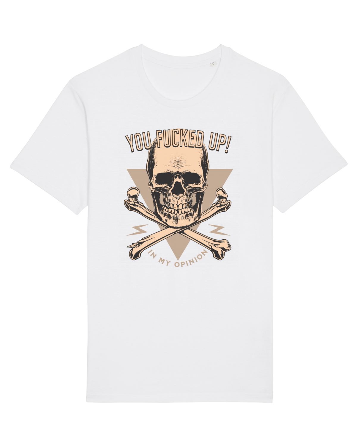 Tricou mânecă scurtă Unisex Rocker White