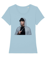 Eminescu Eminemscu Tricou mânecă scurtă guler larg fitted Damă Expresser