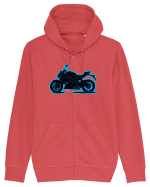 Street Motorcycle Neon Hanorac cu fermoar Unisex Connector