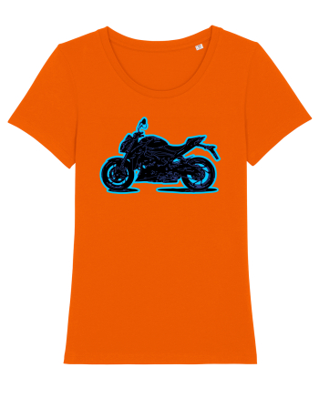 Street Motorcycle Neon Bright Orange