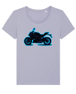 Street Motorcycle Neon Tricou mânecă scurtă guler larg fitted Damă Expresser