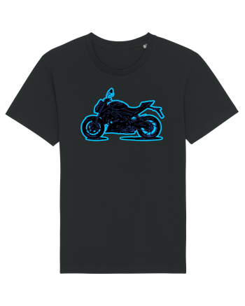 Street Motorcycle Neon Black