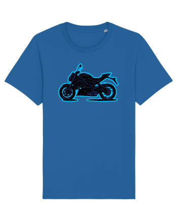 Street Motorcycle Neon Royal Blue