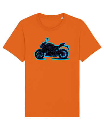 Street Motorcycle Neon Bright Orange