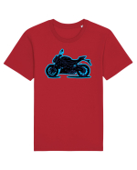 Street Motorcycle Neon Tricou mânecă scurtă Unisex Rocker