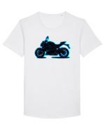 Street Motorcycle Neon Tricou mânecă scurtă guler larg Bărbat Skater