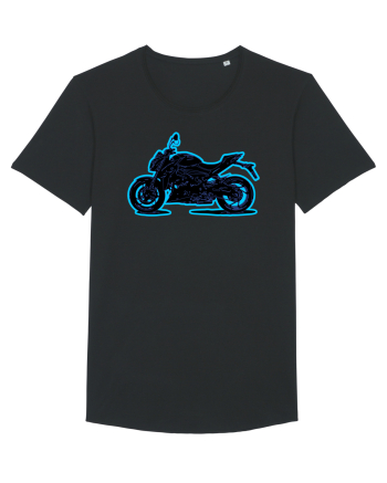 Street Motorcycle Neon Black