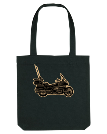 Motorcycle of gold Black