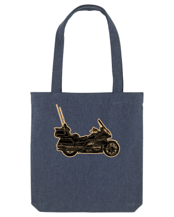 Motorcycle of gold Midnight Blue