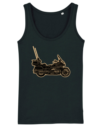 Motorcycle of gold Black