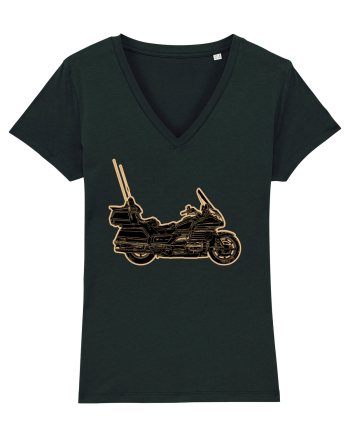 Motorcycle of gold Black
