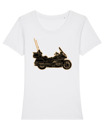Motorcycle of gold White