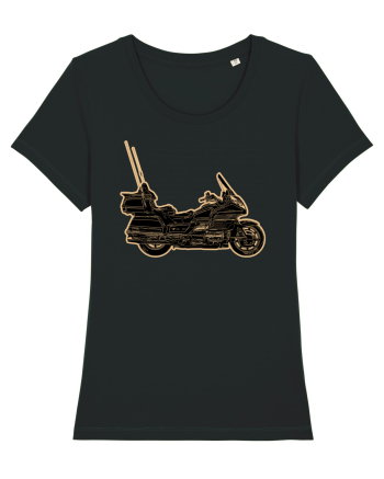 Motorcycle of gold Black