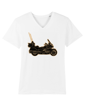 Motorcycle of gold White