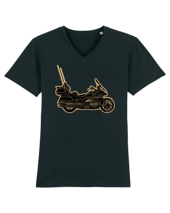 Motorcycle of gold Black