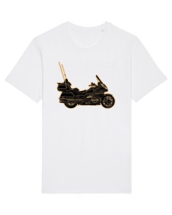 Motorcycle of gold White