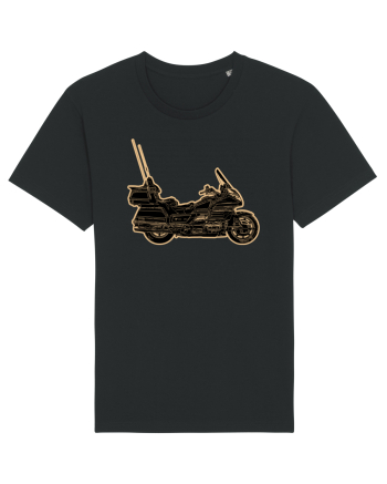 Motorcycle of gold Black