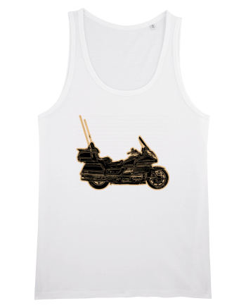 Motorcycle of gold White