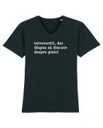 introvertit Tricou mânecă scurtă guler V Bărbat Presenter
