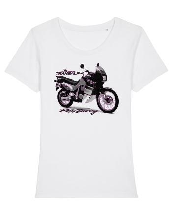 Adventure motorcycles are fun Transalp 600 White