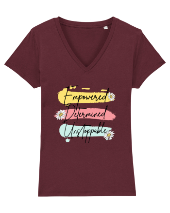 Empowered Determined Unstoppable Burgundy
