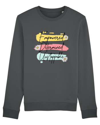Empowered Determined Unstoppable Anthracite