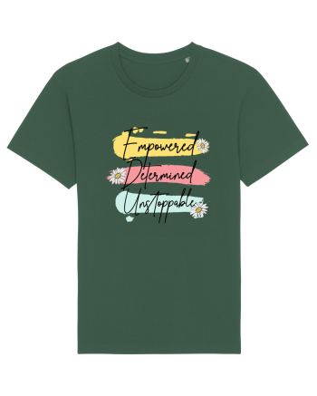 Empowered Determined Unstoppable Bottle Green