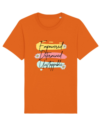 Empowered Determined Unstoppable Bright Orange