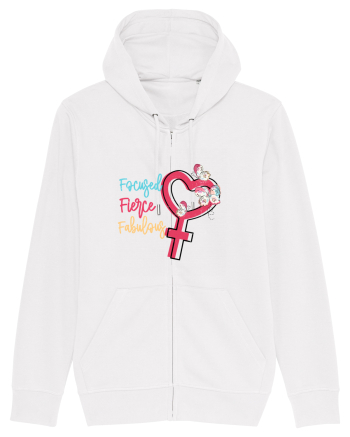 Focused Fierce Fabulous White