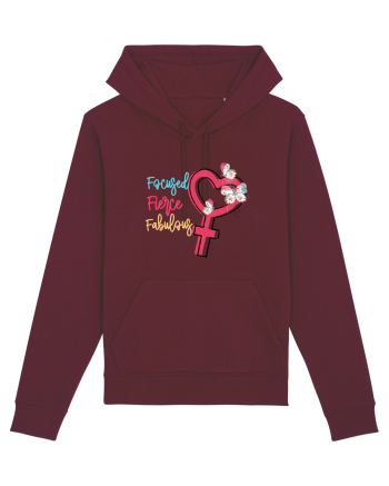 Focused Fierce Fabulous Burgundy