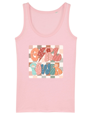Girl Power Retro Style Cotton Pink