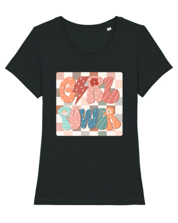 Girl Power Retro Style Black
