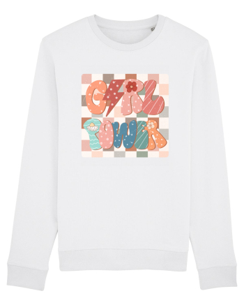 Girl Power Retro Style White