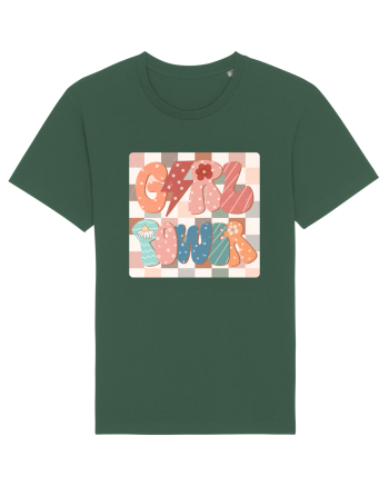 Girl Power Retro Style Bottle Green
