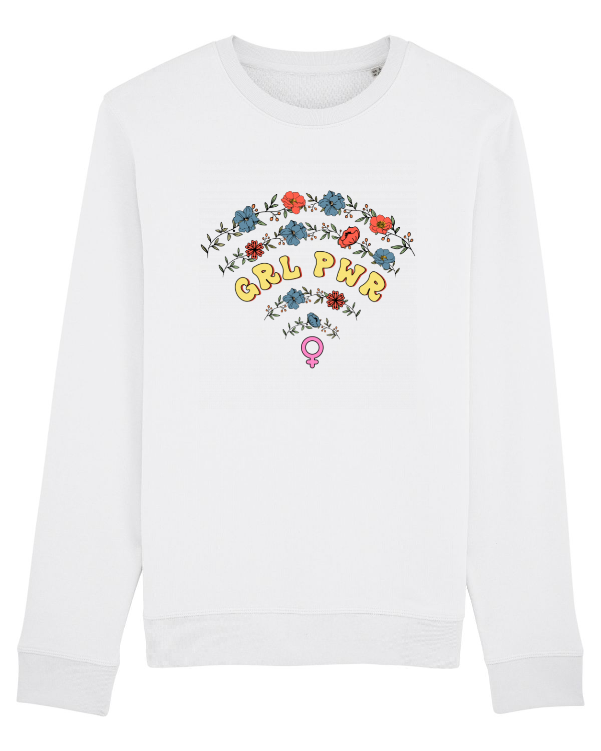 Bluză mânecă lungă Unisex Rise White