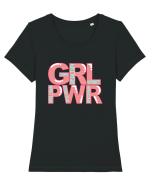 GRL PWR Tricou mânecă scurtă guler larg fitted Damă Expresser